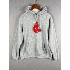 Nike Gray Hoodie with Red Logo